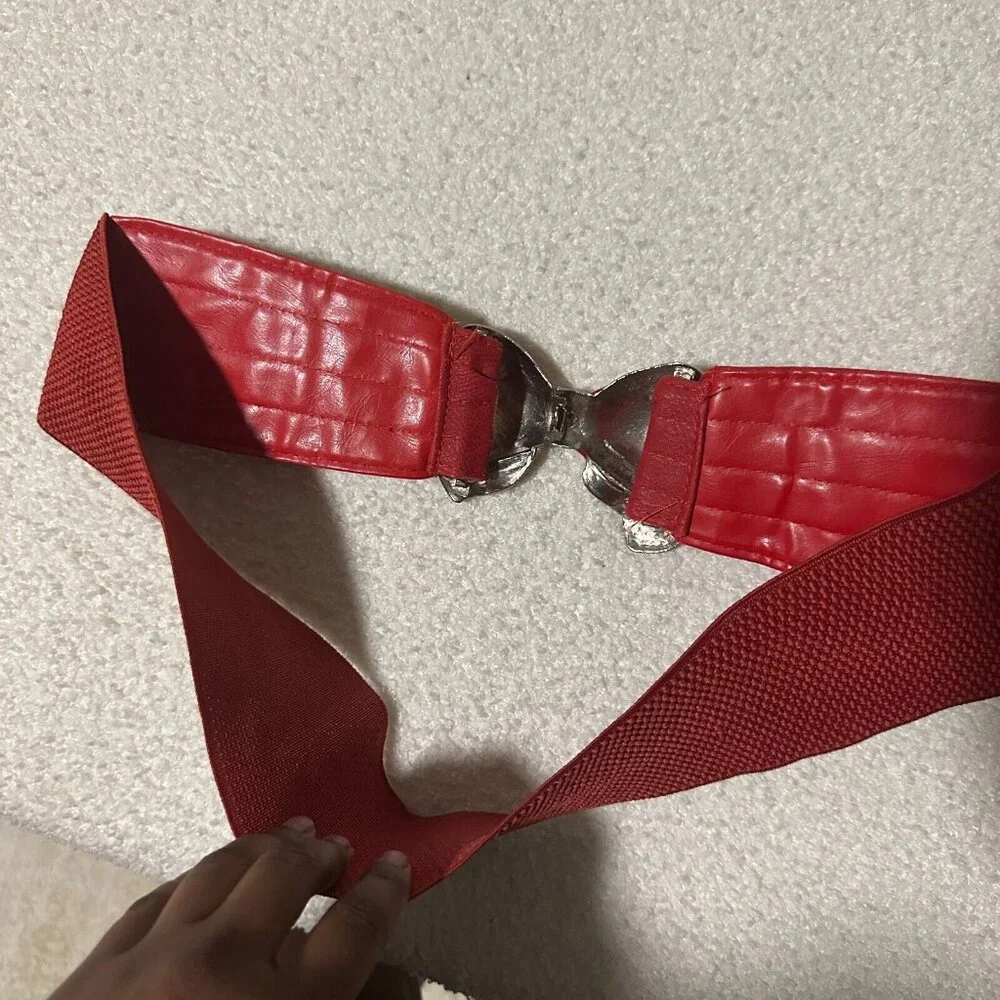 Women’s Red Belt with‎ Bow – Chic & Stylish Accessory